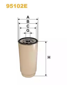 WIX FILTERS 95102e -  Топливный фильтр